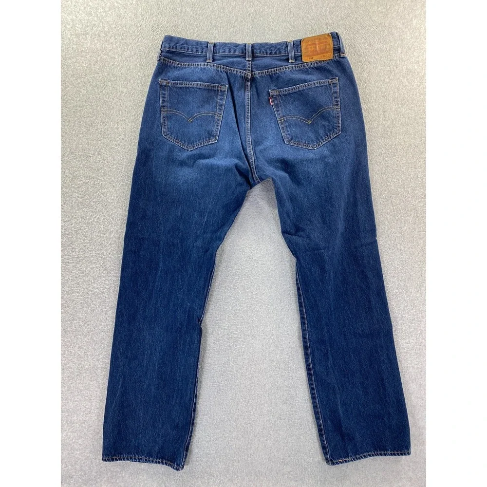 Levis 501 Jeans Mens 38x32‎ Denim Pants Premium Big E Button Fly (Fits 36x30)